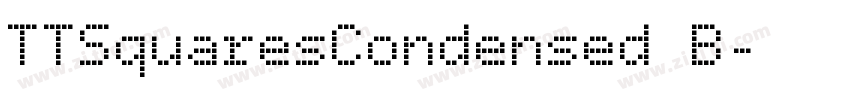 TTSquaresCondensed B字体转换